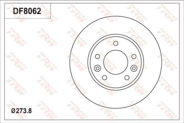 TRW DF8062S - Kočioni disk www.molydon.hr