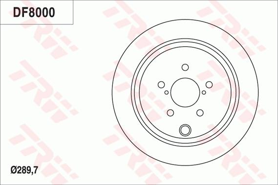 TRW DF8000 - Kočioni disk www.molydon.hr