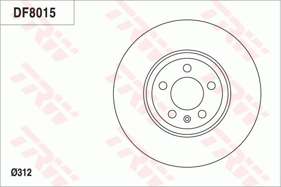 TRW DF8015 - Kočioni disk www.molydon.hr