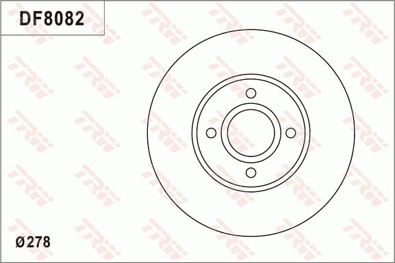 TRW DF8082 - Kočioni disk www.molydon.hr