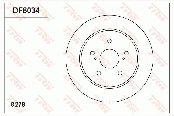 TRW DF8034 - Kočioni disk www.molydon.hr