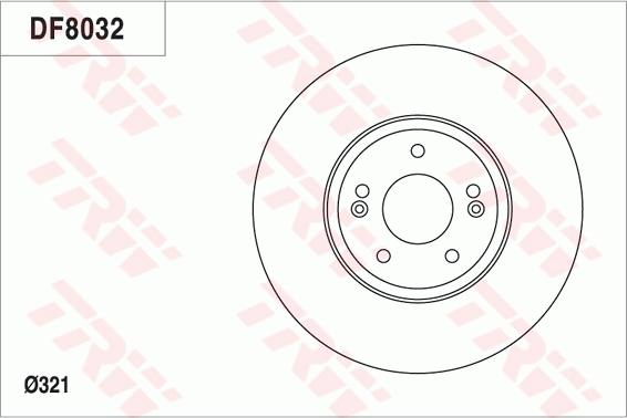 TRW DF8032 - Kočioni disk www.molydon.hr