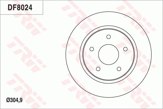 TRW DF8024 - Kočioni disk www.molydon.hr