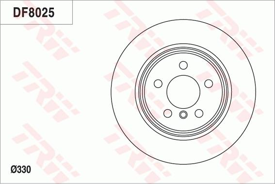 TRW DF8025 - Kočioni disk www.molydon.hr