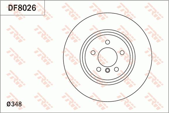 TRW DF8026 - Kočioni disk www.molydon.hr