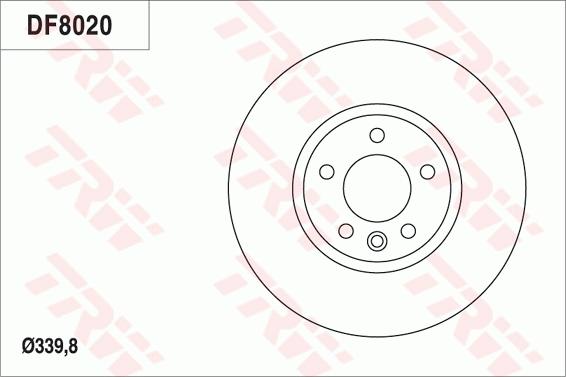 TRW DF8020 - Kočioni disk www.molydon.hr