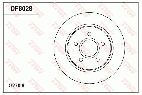 TRW DF8028 - Kočioni disk www.molydon.hr