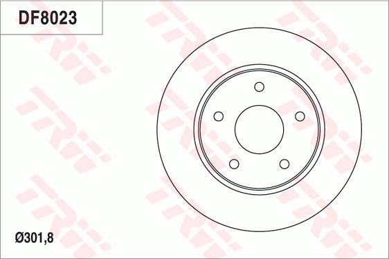 TRW DF8023 - Kočioni disk www.molydon.hr