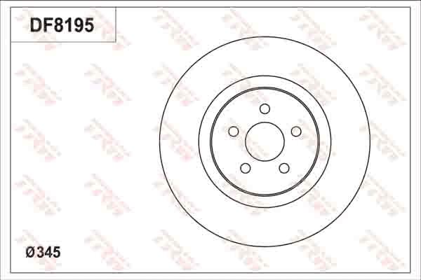 TRW DF8195S - Kočioni disk www.molydon.hr