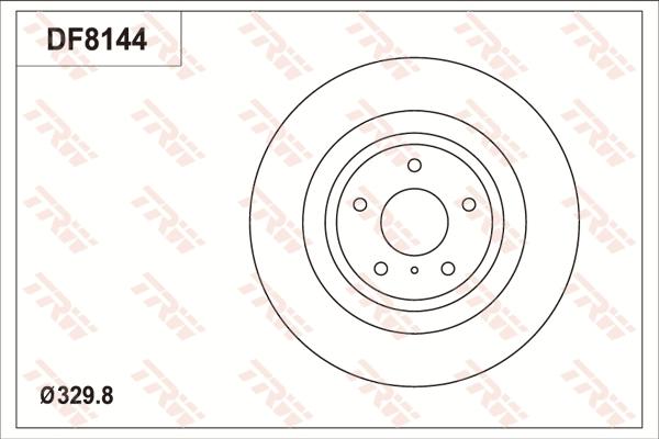 TRW DF8144S - Kočioni disk www.molydon.hr