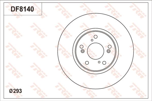 TRW DF8140S - Kočioni disk www.molydon.hr