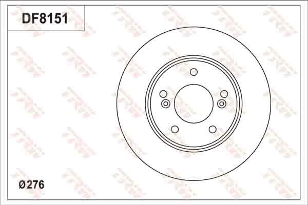 TRW DF8151S - Kočioni disk www.molydon.hr