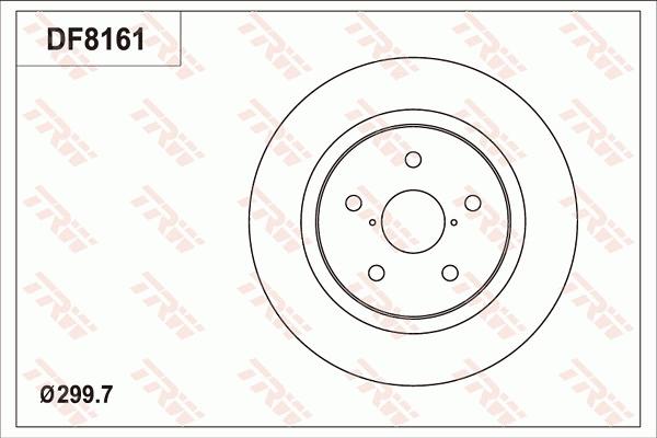 TRW DF8161S - Kočioni disk www.molydon.hr