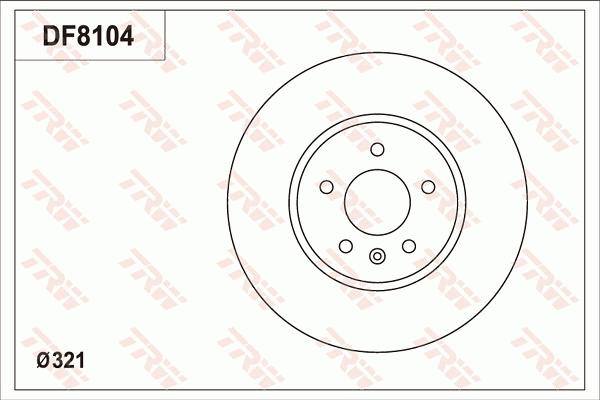 TRW DF8104 - Kočioni disk www.molydon.hr