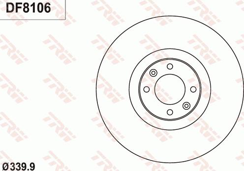 TRW DF8106 - Kočioni disk www.molydon.hr