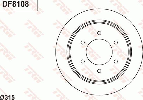 TRW DF8108 - Kočioni disk www.molydon.hr