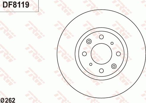 TRW DF8119 - Kočioni disk www.molydon.hr