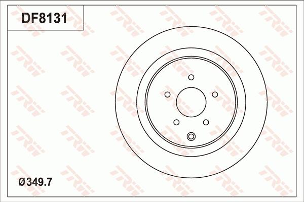 TRW DF8131 - Kočioni disk www.molydon.hr