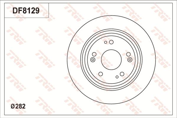 TRW DF8129S - Kočioni disk www.molydon.hr