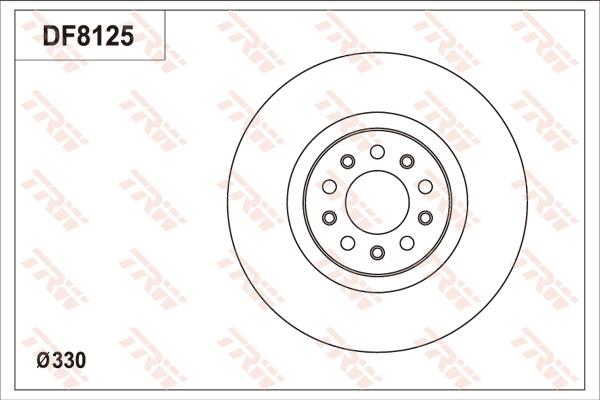 TRW DF8125 - Kočioni disk www.molydon.hr