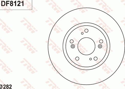 TRW DF8121 - Kočioni disk www.molydon.hr