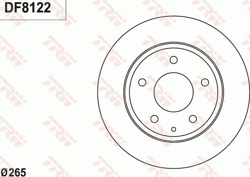 TRW DF8122 - Kočioni disk www.molydon.hr