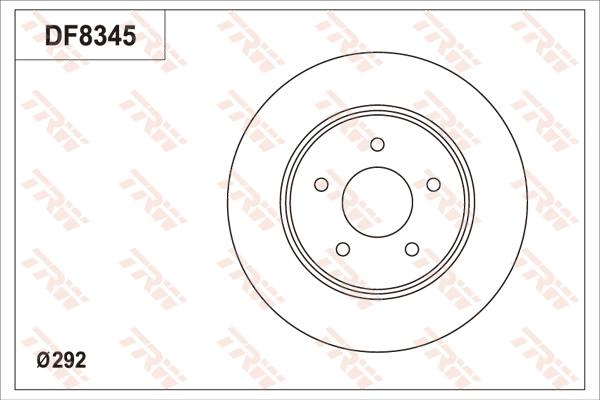 TRW DF8345S - Kočioni disk www.molydon.hr