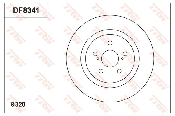 TRW DF8341S - Kočioni disk www.molydon.hr