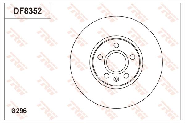 TRW DF8352S - Kočioni disk www.molydon.hr