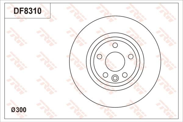 TRW DF8310S - Kočioni disk www.molydon.hr