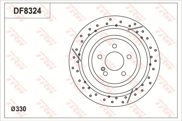 TRW DF8324S - Kočioni disk www.molydon.hr