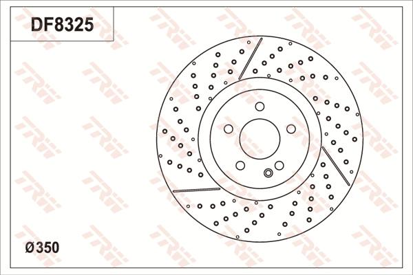 TRW DF8325S - Kočioni disk www.molydon.hr