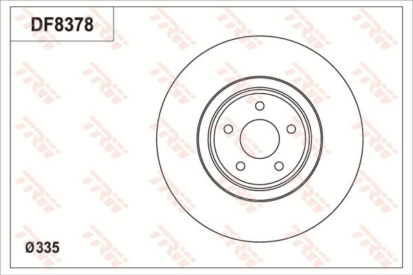 TRW DF8378S - Kočioni disk www.molydon.hr