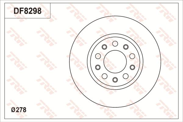 TRW DF8298S - Kočioni disk www.molydon.hr