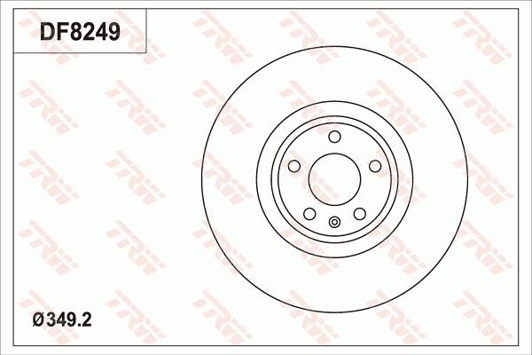 TRW DF8249S - Kočioni disk www.molydon.hr