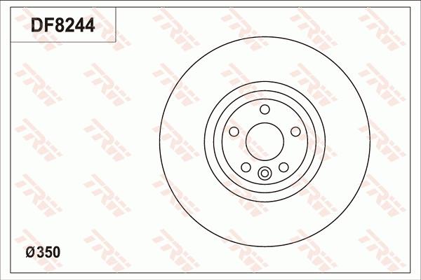 TRW DF8244S - Kočioni disk www.molydon.hr