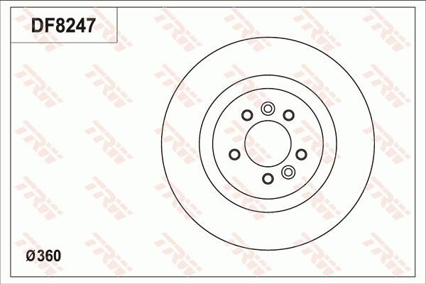 TRW DF8247S - Kočioni disk www.molydon.hr