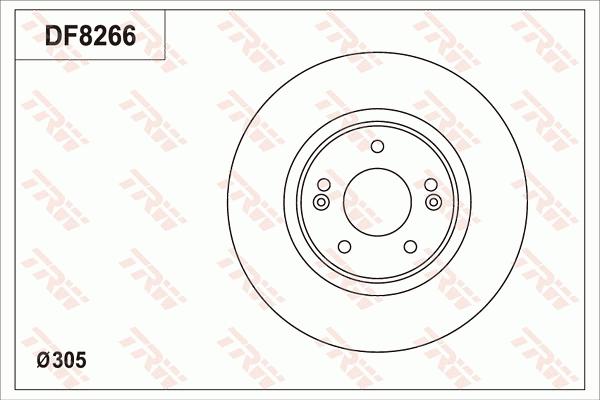 TRW DF8266S - Kočioni disk www.molydon.hr