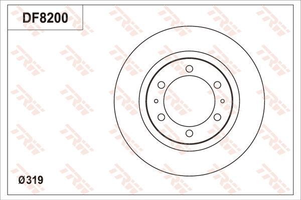 TRW DF8200 - Kočioni disk www.molydon.hr