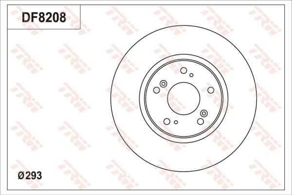 TRW DF8208S - Kočioni disk www.molydon.hr