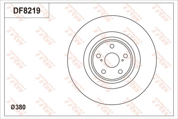 TRW DF8219S - Kočioni disk www.molydon.hr