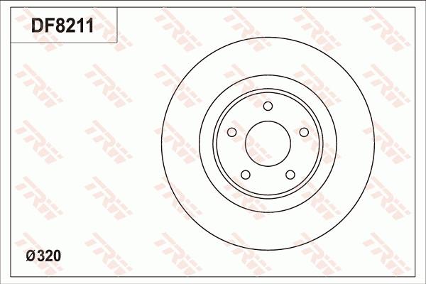 TRW DF8211S - Kočioni disk www.molydon.hr