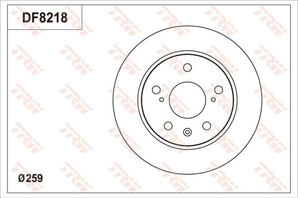 TRW DF8218 - Kočioni disk www.molydon.hr