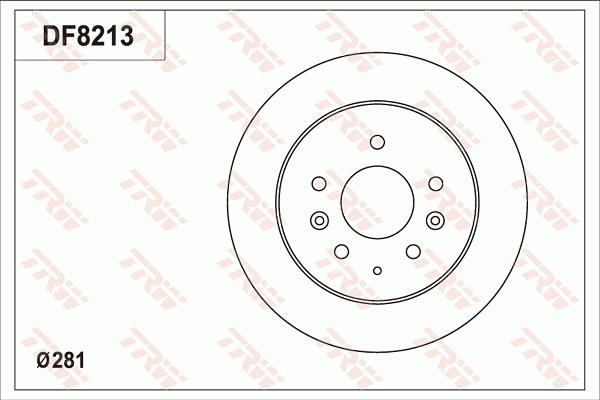 TRW DF8213 - Kočioni disk www.molydon.hr