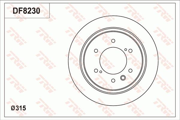 TRW DF8230 - Kočioni disk www.molydon.hr