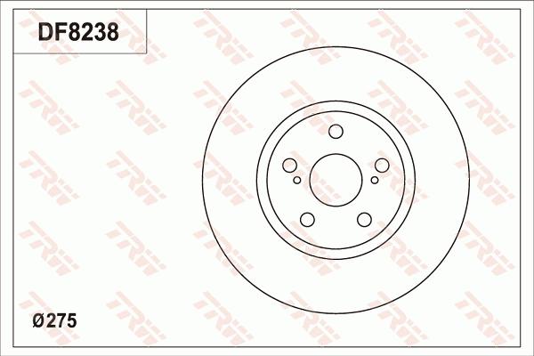 TRW DF8238 - Kočioni disk www.molydon.hr