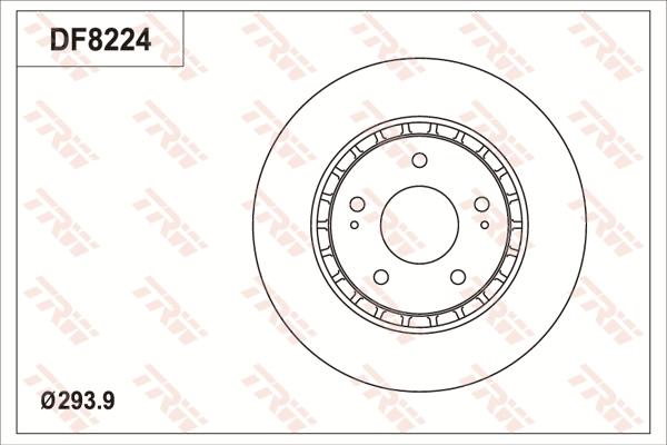 TRW DF8224S - Kočioni disk www.molydon.hr