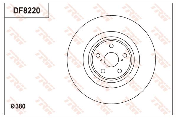 TRW DF8220S - Kočioni disk www.molydon.hr