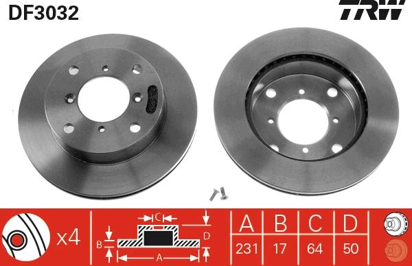 TRW DF3032 - Kočioni disk www.molydon.hr