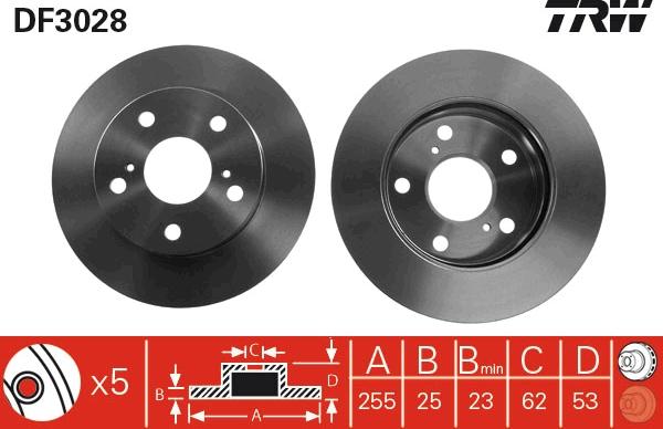 TRW DF3028 - Kočioni disk www.molydon.hr